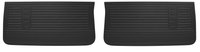 Front Standard Door Panel Set for 1967 Chevrolet Chevelle, El Camino, Malibu, 2-Door Models [Black]