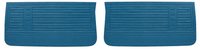 Front Standard Door Panel Set for 1967 Chevrolet Chevelle, El Camino, Malibu, 2-Door Models [Bright Blue]