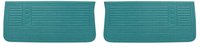 Front Standard Door Panel Set for 1967 Chevrolet Chevelle, El Camino, Malibu, 2-Door Models [Turquoise]
