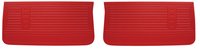 Front Standard Door Panel Set for 1967 Chevrolet Chevelle, El Camino, Malibu, 2-Door Models [Red]