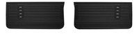 Front Deluxe Door Panel Set for 1967 Chevrolet Chevelle, El Camino, Malibu, 2-Door Models [Black]