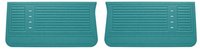 Front Deluxe Door Panel Set for 1967 Chevrolet Chevelle, El Camino, Malibu, 2-Door Models [Turquoise]