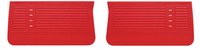 Front Deluxe Door Panel Set for 1967 Chevrolet Chevelle, El Camino, Malibu, 2-Door Models [Red]