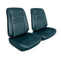 Front Bucket Seat Upholstery Kit for 1967 Chevy Chevelle, El Camino & Malibu [Madrid Grain Vinyl Turquoise]