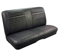 Rear Bench Seat Upholstery Kit for 1967 Chevy Chevelle, Coupe, Hardtop [Madrid Grain Vinyl Black]