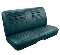 Rear Bench Seat Upholstery Kit for 1967 Chevy Chevelle, Coupe, Hardtop [Madrid Grain Vinyl Light Blue]