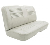 Rear Bench Seat Upholstery Kit for 1967 Chevy Chevelle, Convertible [Madrid Grain Vinyl White]