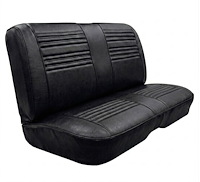 Rear Bench Seat Upholstery Kit for 1967 Chevy Chevelle, 4-Door Sedan [Madrid Grain Vinyl Black]