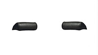 Front Split Back Bench Seat Headrest Cover Upholstery Kit for 1967 Chevy Chevelle [Madrid Grain Vinyl Black]