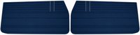Front Standard Door Panel Set for 1968 Chevrolet Chevelle, El Camino, Fits all 2-Door Coupe (HT) & Convertible [Dark Blue]
