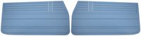 Front Standard Door Panel Set for 1968 Chevrolet Chevelle, El Camino, Fits all 2-Door Coupe (HT) & Convertible [Light Blue]