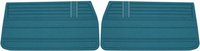 Front Standard Door Panel Set for 1968 Chevrolet Chevelle, El Camino, Fits all 2-Door Coupe (HT) & Convertible [Medium Blue]