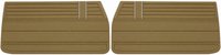 Front Standard Door Panel Set for 1968 Chevrolet Chevelle, El Camino, Fits all 2-Door Coupe (HT) & Convertible [Saddle]