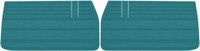 Front Standard Door Panel Set for 1968 Chevrolet Chevelle, El Camino, Fits all 2-Door Coupe (HT) & Convertible [Turquoise]