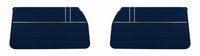 Front Deluxe Door Panel Set for 1968 Chevrolet El Camino [Dark Blue]