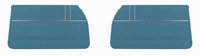 Front Deluxe Door Panel Set for 1968 Chevrolet El Camino [Light Blue]
