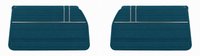 Front Deluxe Door Panel Set for 1968 Chevrolet El Camino [Medium Blue]