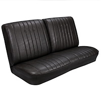 Front Split Back Bench Seat Upholstery Kit for 1968 Chevy Chevelle, El Camino & Malibu [Madrid Grain Vinyl Black]