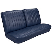 Front Split Back Bench Seat Upholstery Kit for 1968 Chevy Chevelle, El Camino & Malibu [Madrid Grain Vinyl Dark Blue]