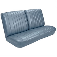 Front Split Back Bench Seat Upholstery Kit for 1968 Chevy Chevelle, El Camino & Malibu [Madrid Grain Vinyl Light Blue]