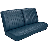 Front Split Back Bench Seat Upholstery Kit for 1968 Chevy Chevelle, El Camino & Malibu [Madrid Grain Vinyl Medium Blue]