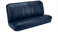 Rear Bench Seat Upholstery Kit for 1968 Chevy Chevelle, Coupe, Hardtop [Madrid Grain Vinyl Dark Blue]