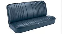 Rear Bench Seat Upholstery Kit for 1968 Chevy Chevelle, Coupe, Hardtop [Madrid Grain Vinyl Light Blue]