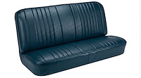 Rear Bench Seat Upholstery Kit for 1968 Chevy Chevelle, Coupe, Hardtop [Madrid Grain Vinyl Medium Blue]