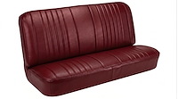 Rear Bench Seat Upholstery Kit for 1968 Chevy Chevelle, Coupe, Hardtop [Madrid Grain Vinyl Red]