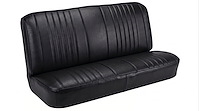 Rear Bench Seat Upholstery Kit for 1968 Chevy Chevelle, Convertible [Madrid Grain Vinyl Black]
