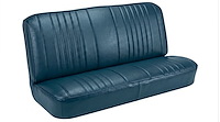 Rear Bench Seat Upholstery Kit for 1968 Chevy Chevelle, Convertible [Madrid Grain Vinyl Medium Blue]