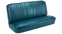 Rear Bench Seat Upholstery Kit for 1968 Chevy Chevelle, Convertible [Madrid Grain Vinyl Turquoise]