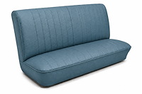 Front Solid Back Bench Seat Upholstery Kit for 1968 Chevy Chevelle, 4-Door Sedan & Wagon [Madrid Grain Vinyl Light Blue]
