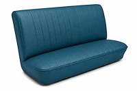 Front Solid Back Bench Seat Upholstery Kit for 1968 Chevy Chevelle, 4-Door Sedan & Wagon [Madrid Grain Vinyl Medium Blue]