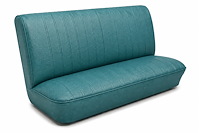 Front Solid Back Bench Seat Upholstery Kit for 1968 Chevy Chevelle, 4-Door Sedan & Wagon [Madrid Grain Vinyl Turquoise]