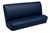 Rear Bench Seat Upholstery Kit for 1968 Chevy Chevelle, 4-Door Sedan [Madrid Grain Vinyl Dark Blue]