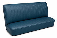 Rear Bench Seat Upholstery Kit for 1968 Chevy Chevelle, 4-Door Sedan [Madrid Grain Vinyl Medium Blue]