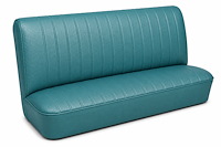 Rear Bench Seat Upholstery Kit for 1968 Chevy Chevelle, 4-Door Sedan [Madrid Grain Vinyl Turquoise]