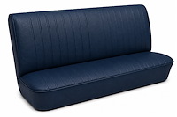 Rear Bench Seat Upholstery Kit for 1968 Chevy Chevelle, 4-Door Wagon [Madrid Grain Vinyl Dark Blue]