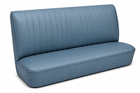 Rear Bench Seat Upholstery Kit for 1968 Chevy Chevelle, 4-Door Wagon [Madrid Grain Vinyl Light Blue]