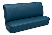 Rear Bench Seat Upholstery Kit for 1968 Chevy Chevelle, 4-Door Wagon [Madrid Grain Vinyl Medium Blue]