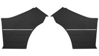 Rear Deluxe Side Panel Set for 1968 Chevrolet Chevelle, 2-Door Coupe (HT) [Black]