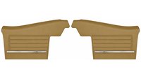 Rear Deluxe Side Panel Set for 1968 Chevrolet Chevelle, 2-Door Convertible [Saddle]