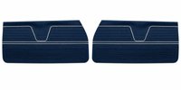 Front Standard Door Panel Set for 1969 Chevrolet Chevelle & El Camino, 2-Door Coupe (HT) and Convertible [Dark Blue]