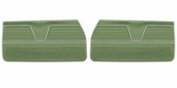 Front Standard Door Panel Set for 1969 Chevrolet Chevelle & El Camino, 2-Door Coupe (HT) and Convertible [Light Green]