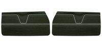 Front Standard Door Panel Set for 1969 Chevrolet Chevelle & El Camino, 2-Door Coupe (HT) and Convertible [Dark Green]
