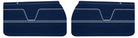 Front Deluxe Door Panel Set for 1969 Chevrolet El Camino [Dark Blue]