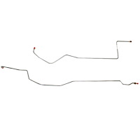 2-Piece Transmission Cooler Line Set 1966-1967 Ford Fairlane w/ 8cyl, C6 Transmission [Steel]