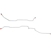 2-Piece Rear Axle Brake Line Set 1966 Ford Galaxie [Stainless]