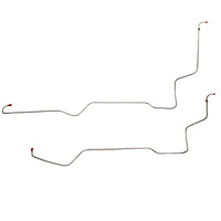 2-Piece Transmission Cooler Line Set 1961-1964 Ford Galaxie, 390 CID V8, w/ Cruise-O-Matic 3 SPD [Stainless]